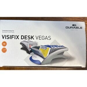 Durable 2413/23 VISIFIX Vegas Plastic Desk Business Card File